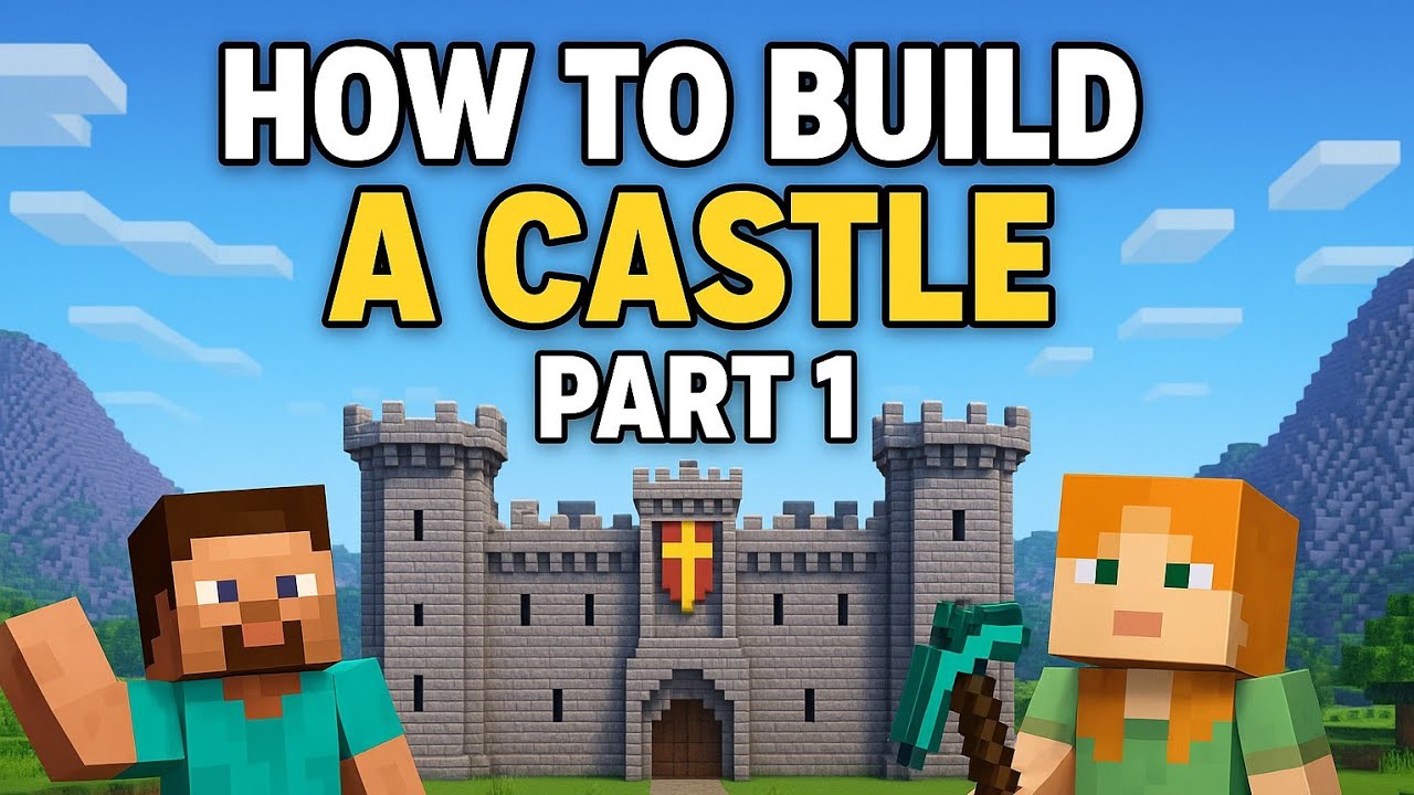 How to make  a Castle in Minecraft | Step by Step Tutorial (Part 1) 🏰