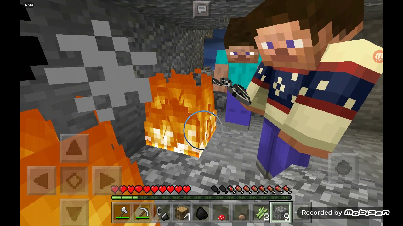 Minecraft filmi ( Üç arkadaş ) # Bölüm 3 # fırtınalı bir gece