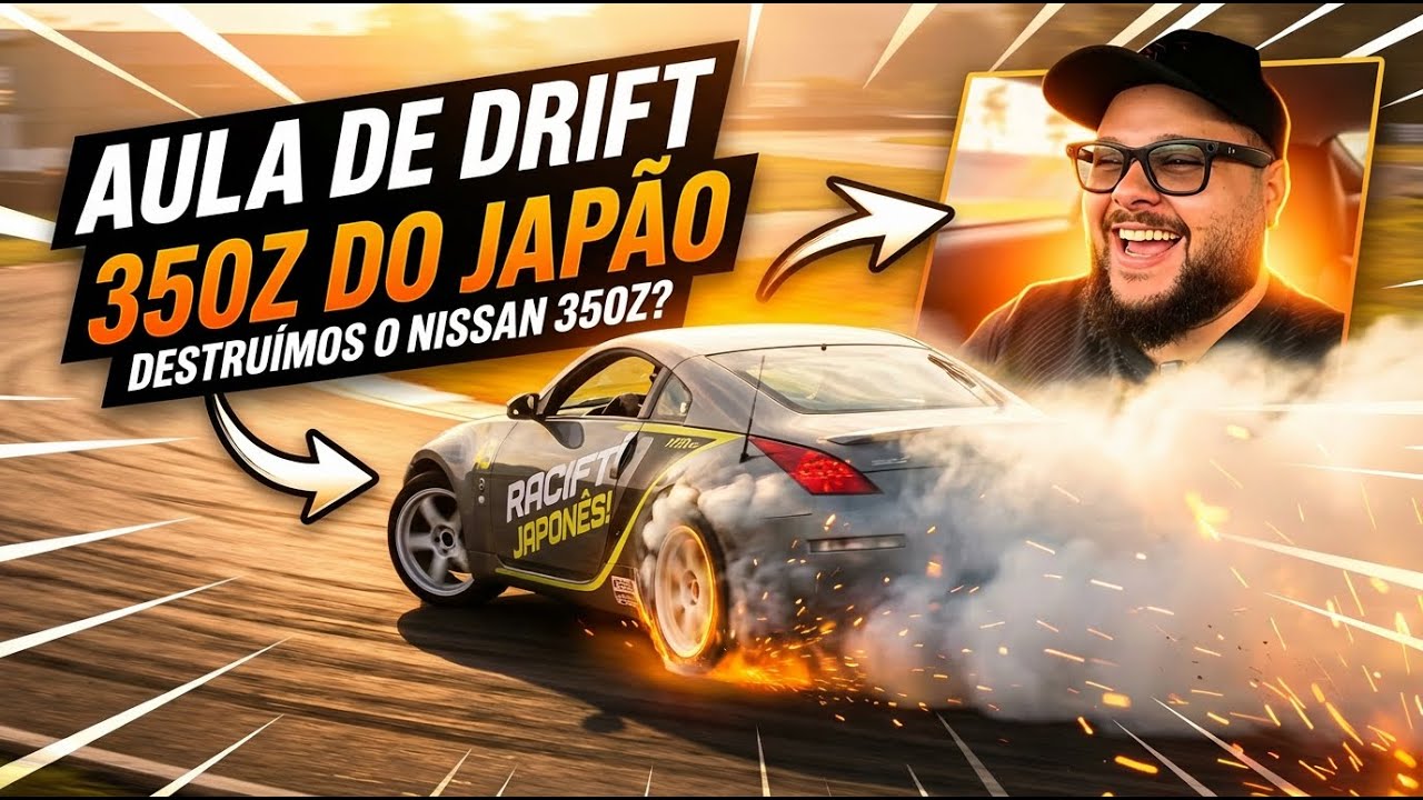 Pilotando um SUPER NISSAN 350Z de DRIFT importado do JAPÃO
