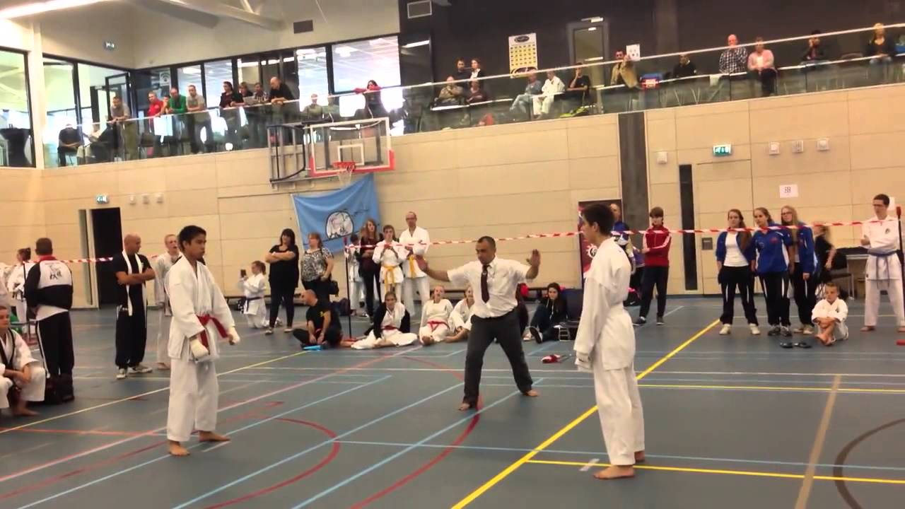 Kumite Robin van Wiggen Traditional Shotokan Tournament 1/3