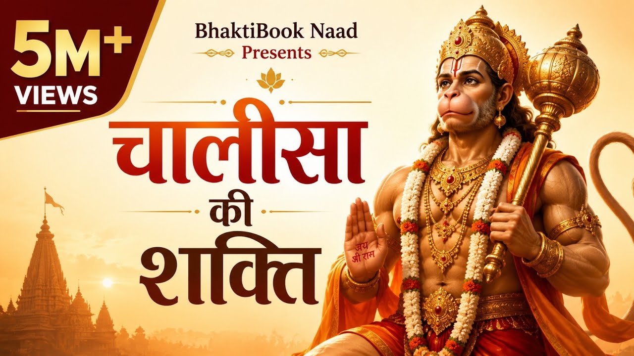 चालीसा की शक्ति 🔱 | Powerful Hanuman Chalisa Inspired Song 2026 | BhaktiBook Naad | Copyright Free 