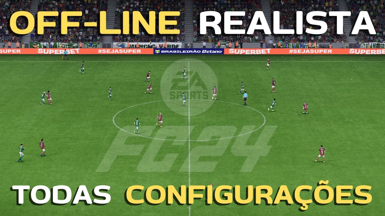 Todas as configurações de Tela e Câmera para off-line REALISTA EA FC 24