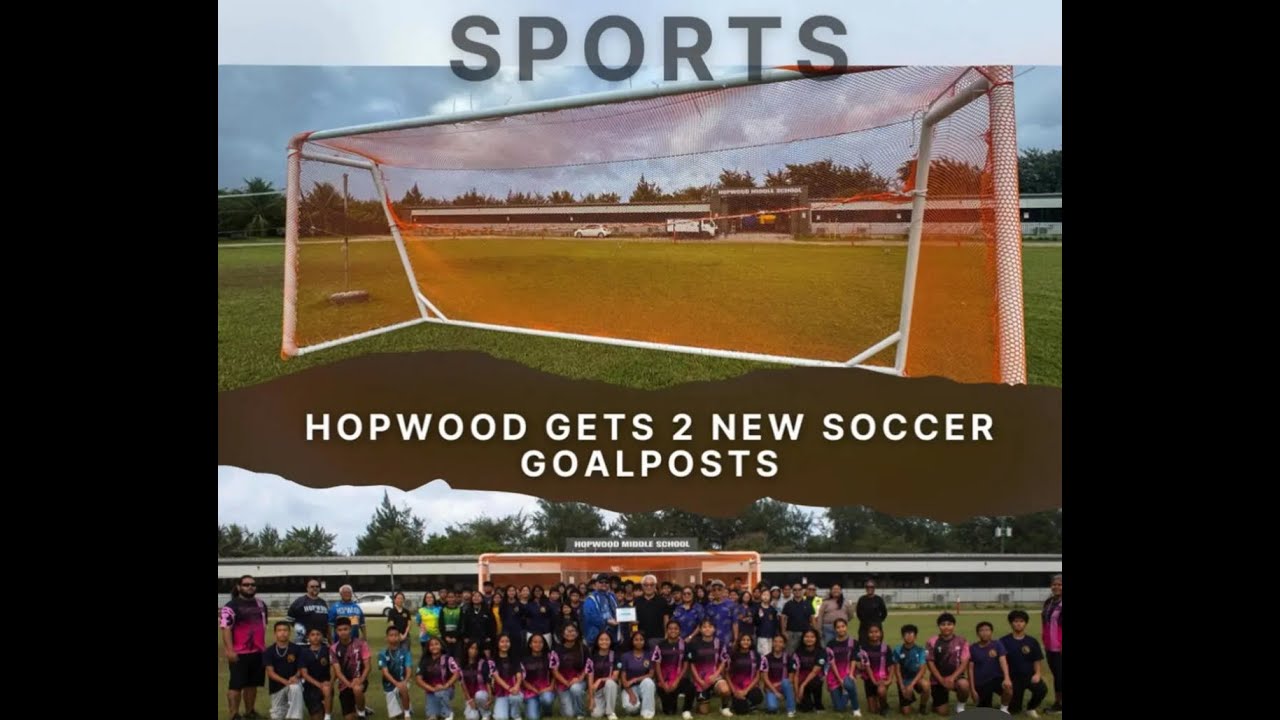Saipan Hopwood Middle School Gets New Soccer Goal Posts