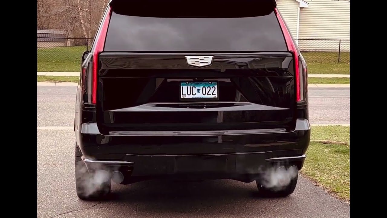 CORSA extreme cat back exhaust for the 2023 Cadillac Escalade. So Good!!