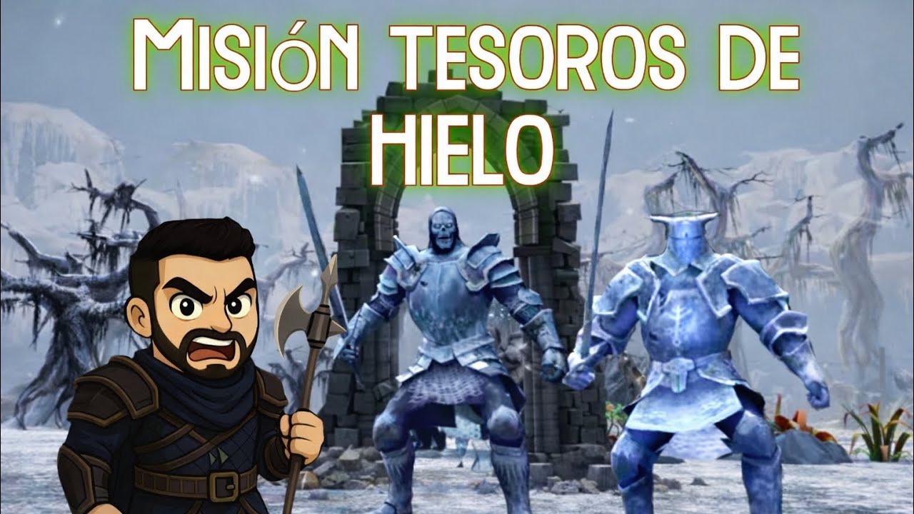 Misión baile sobre el hielo, en el evento tesoros de hielo. Hielo por todos lados 🤣🤣🤣 - Grim Soul 