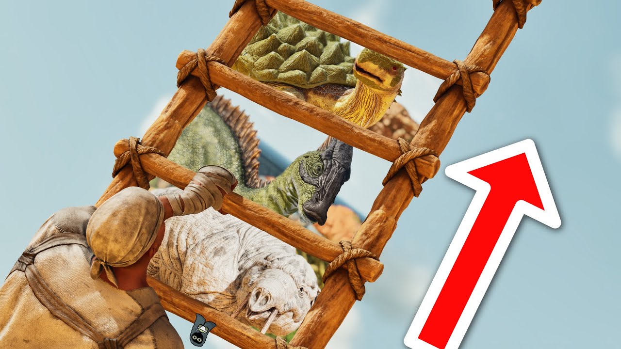 The Furthest To Climb Up The Ark Tame Ladder, Wins!