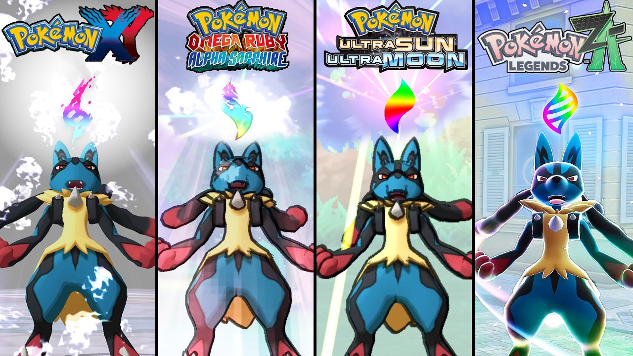 Evolution of Mega Evolutions in Pokémon Games (2013 - 2025) Pokémon XY - Pokémon Legends Z-a