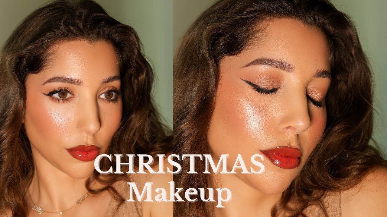 Christmas Look with a Hollywood Glow: Festive Step-by-Step Makeup Tutorial