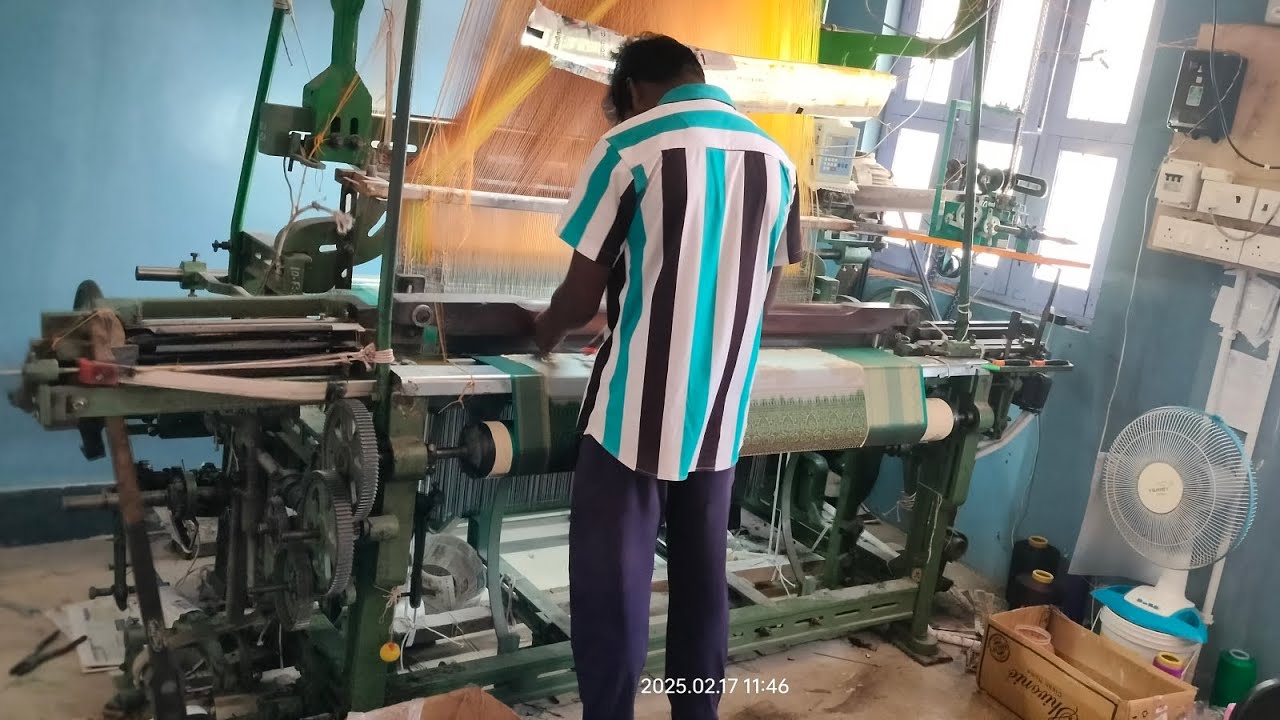#saree #manufacturing#design #puresilksareewithsilkmark #trending #textile 🥰🤩👌👍👍q