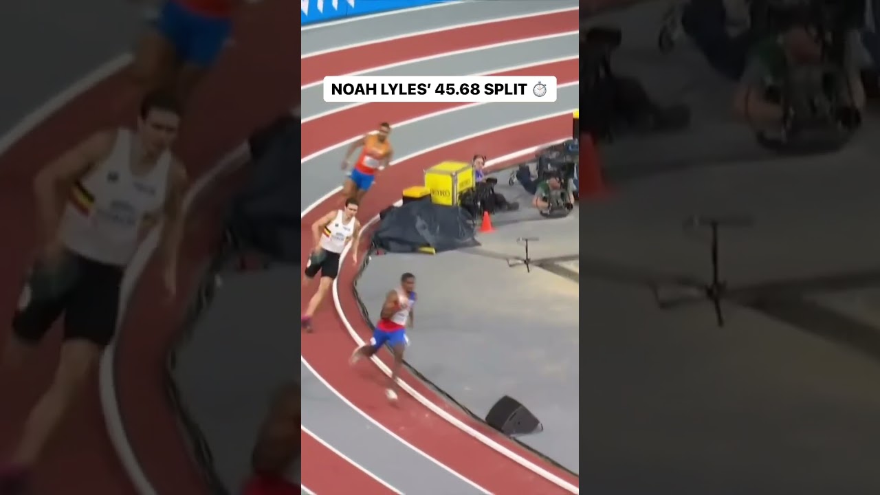 Noah Lyles shows his VERSATILITY in 4x400m relay😎🏃&zwj;♂️