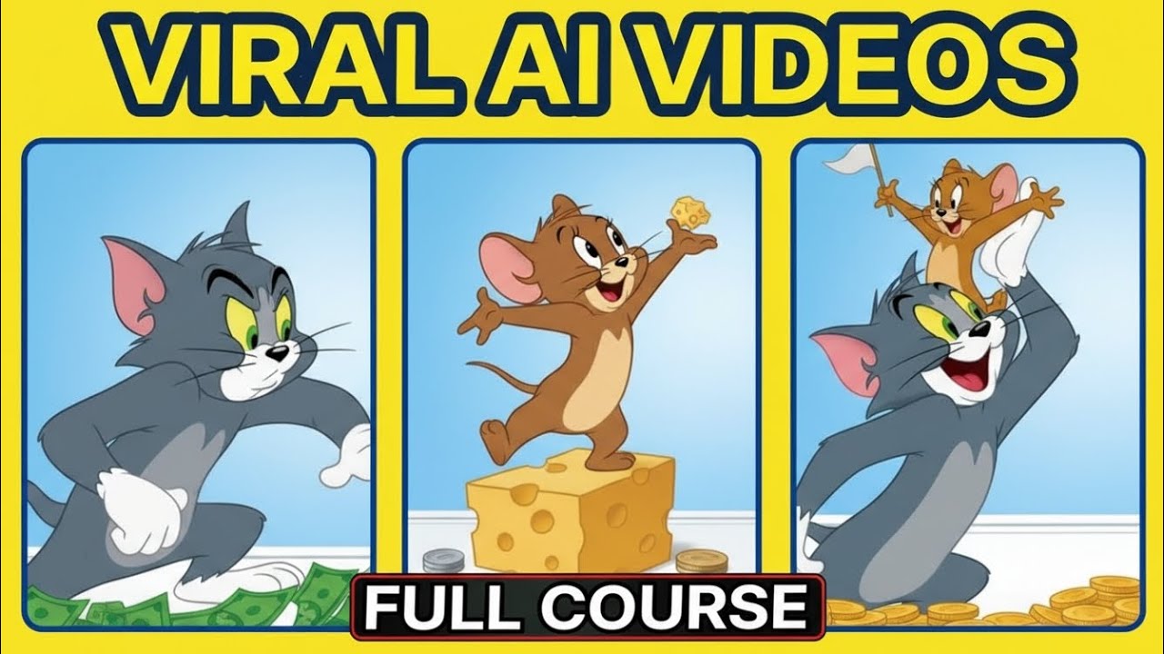 How to Create VIRAL Tom & Jerry Style 2D Animations With FREE AI (2026 No Skills Tutorial!) 🔥