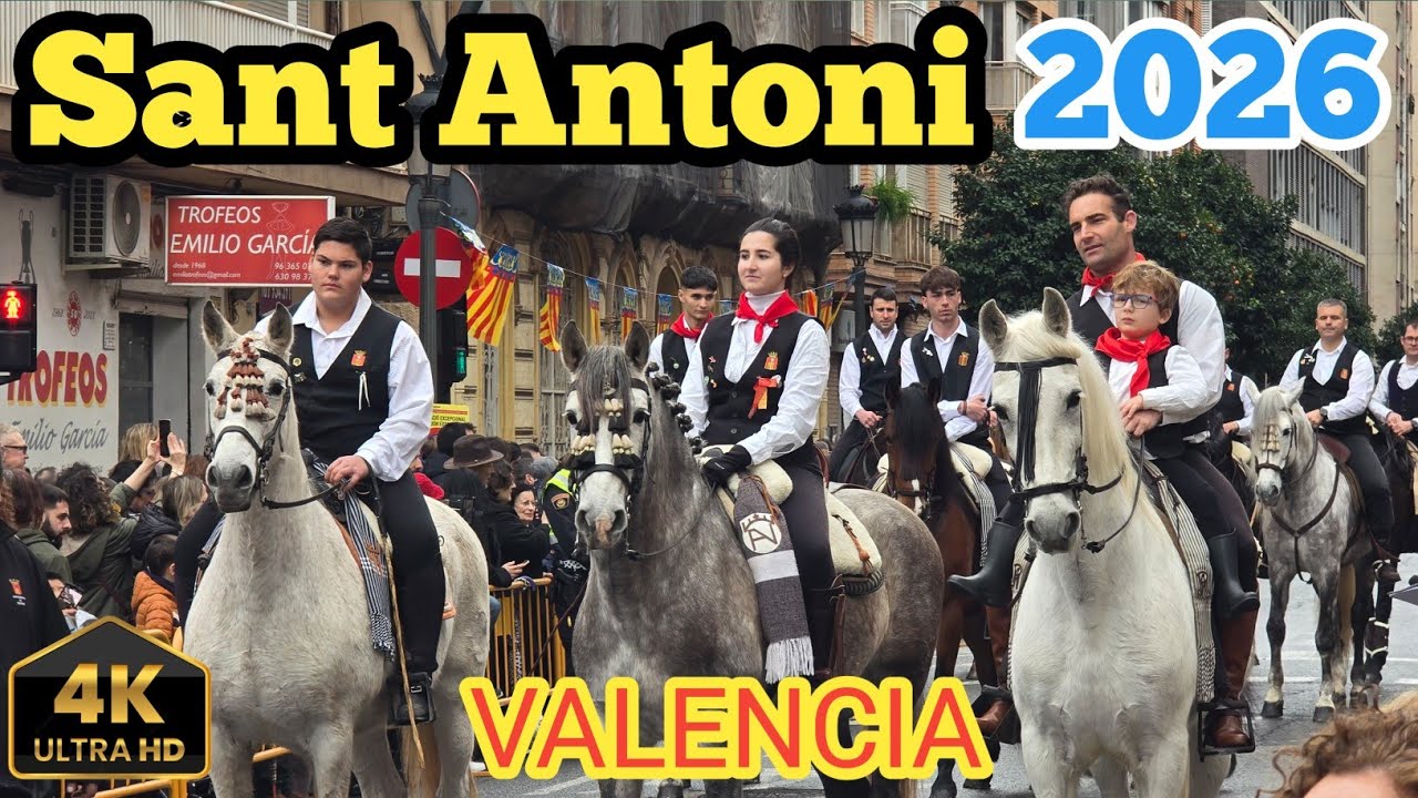 Bendición y desfile de animales Festividad de Sant Antoni Abad 2026 valencia #SantAntoniAbad2026