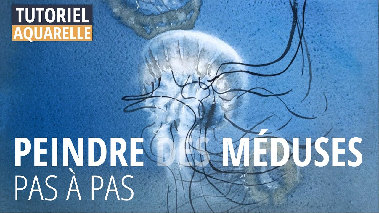 AQUARELLE Tuto Méduses expliqué en temps réel