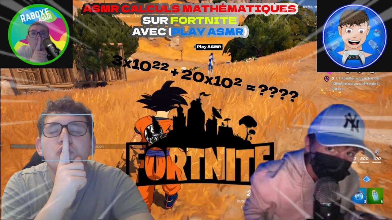 ASMR CALCULS MATHÉMATIQUES SUR FORTNITE (avec @Play_Asmr )