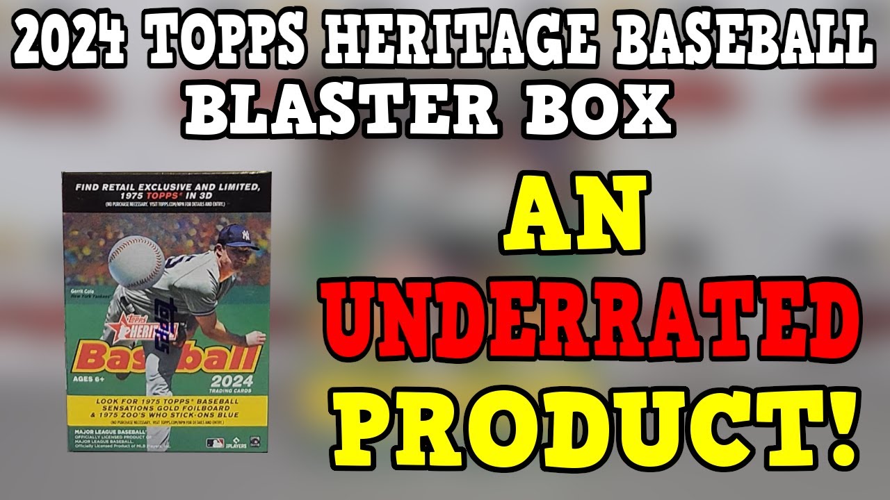 An UNDERRATED Product! 2024 Topps Heritage Baseball Blaster Box Opening and Review!