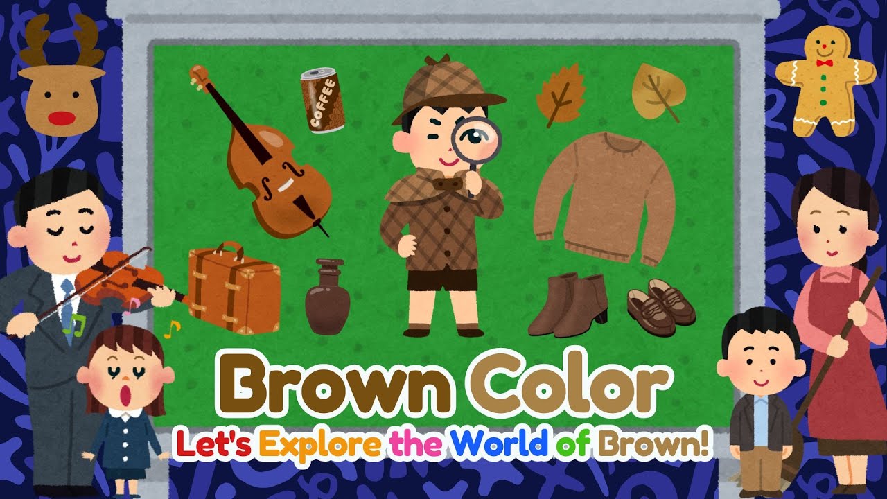 Brown Color Adventure! Spell & Spot Brown Things | English for Kindergarten