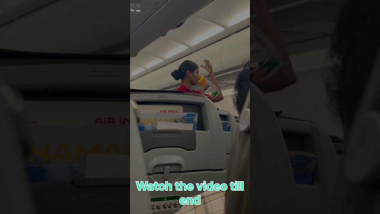 Cabin Crew’s Priceless Reaction | Air India Flight Safety