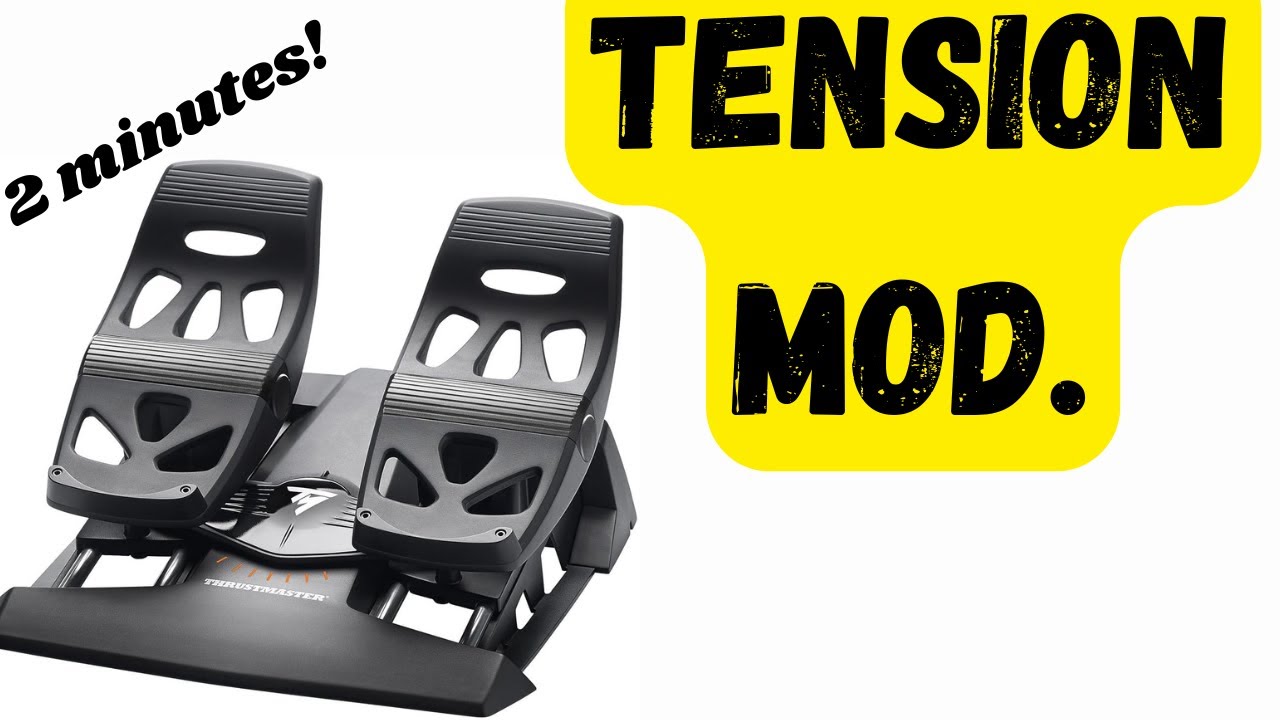 Легкая модификация педали руля направления Thrustmaster (добавляет натяжение)