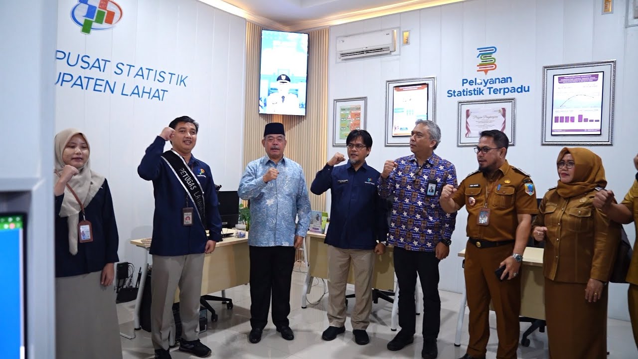 Bupati Lahat Dan OPD Silaturahmi Ke Kantor Badan Pusat Statistik Kab Lahat ! Ini Tujuannya .
