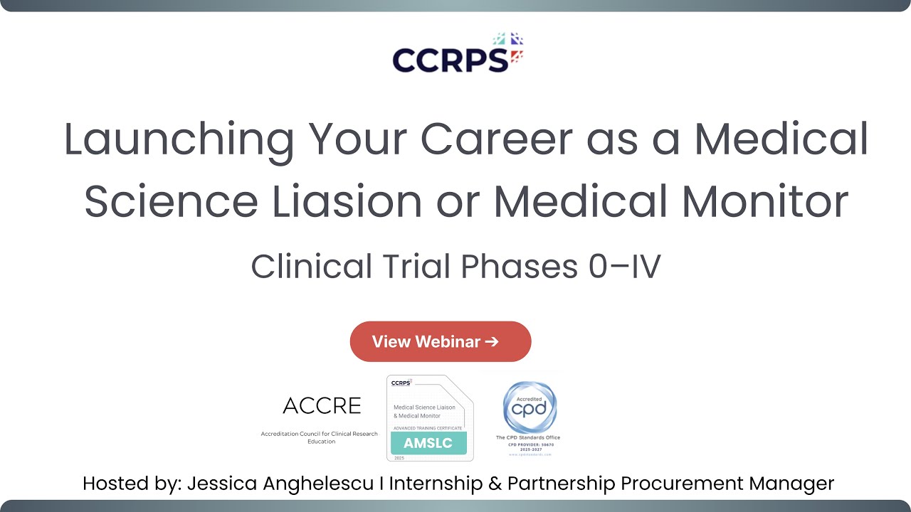 Clinical Research Certification: Trial Phases 0–IV & Monitoring Procedures | AMSLC by CCRPS