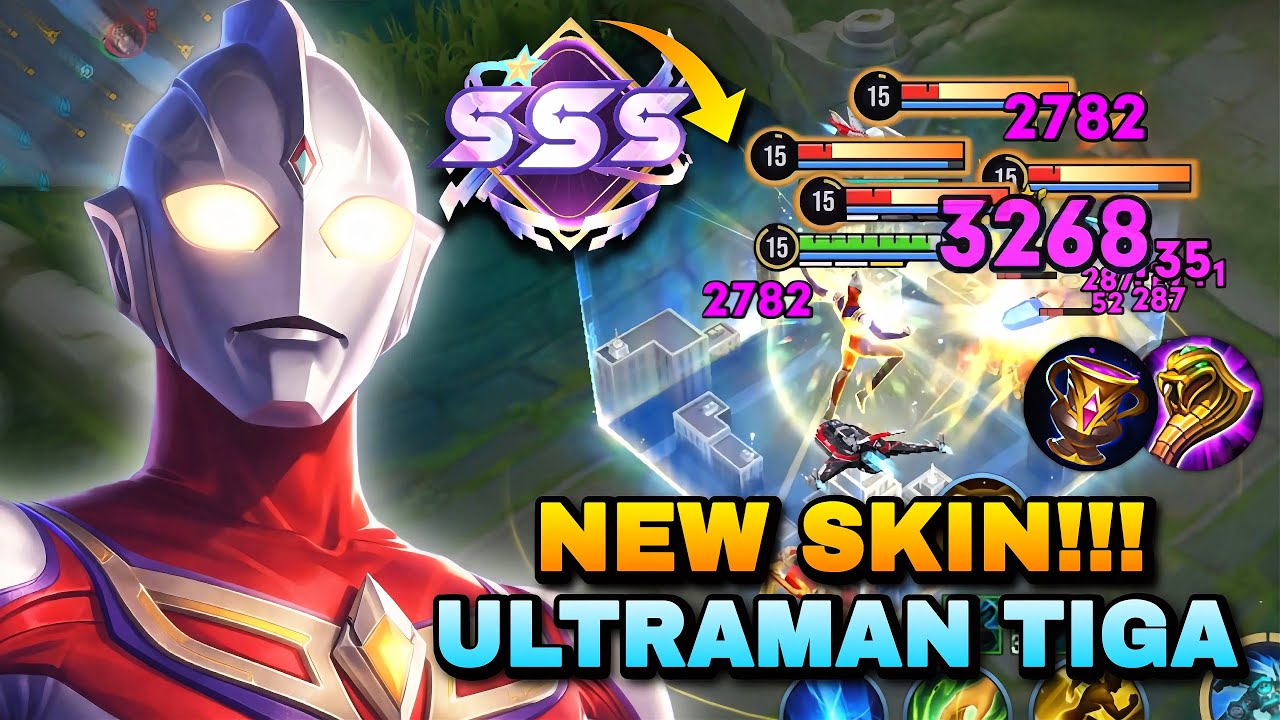NEW SKIN! CHINA MOZI ULTRAMAN TIGA MID LANE GAMEPLAY! | HONOR OF KINGS