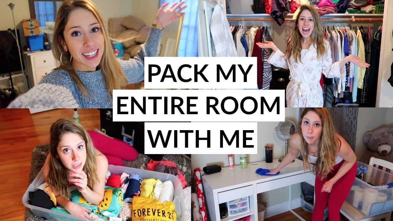 How to Pack Your Room to Move! Pack with me 2019