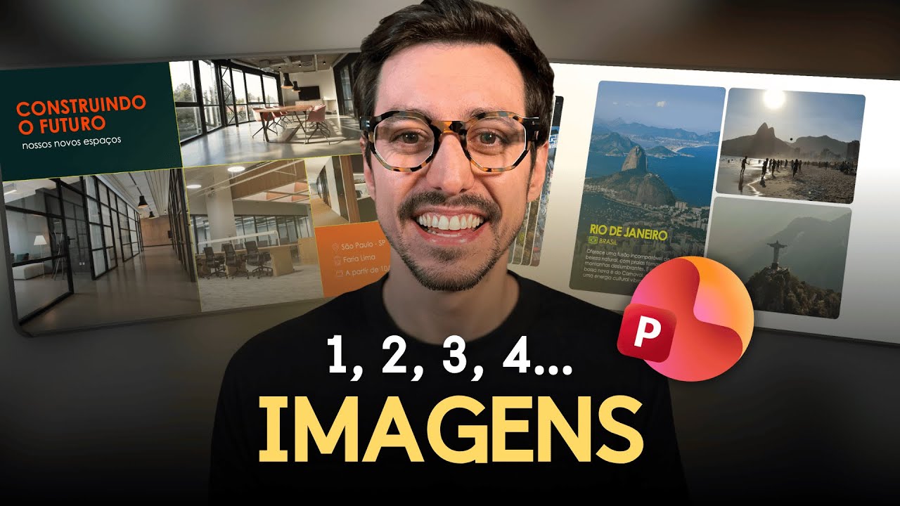 Diferentes formas de usar V&Aacute;RIAS IMAGENS em um slide [tutorial e slides edit&aacute;veis]