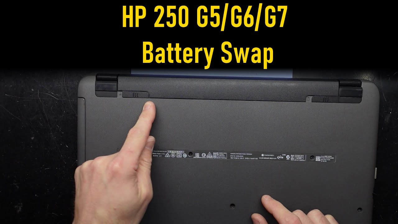 HP 250 G5 G6 G7 Battery Swap / Replacement