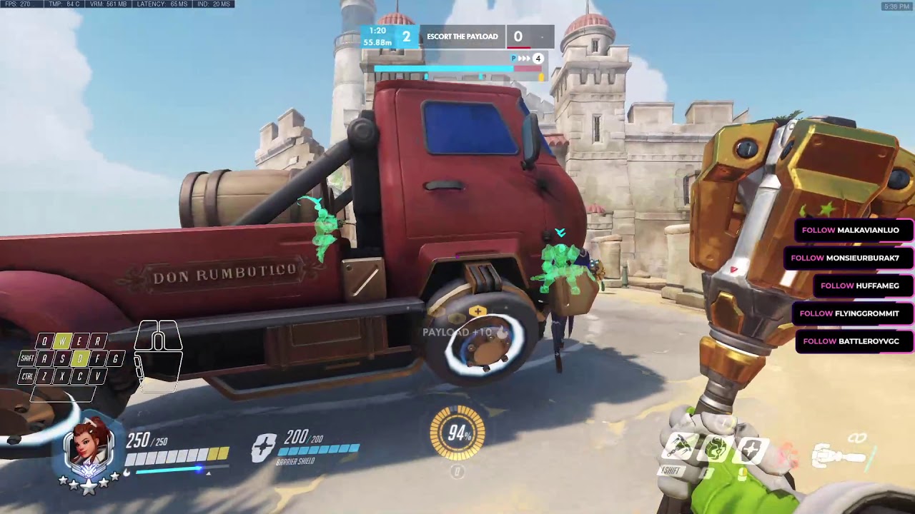 VIOLET WORLD RANK 1-4 BRIGITTE! [ OVERWATCH SEASON 19 TOP 500 ]