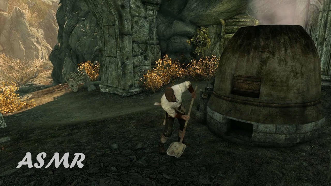 Mining for Gold at Kolskeggr Mine - Skyrim ASMR