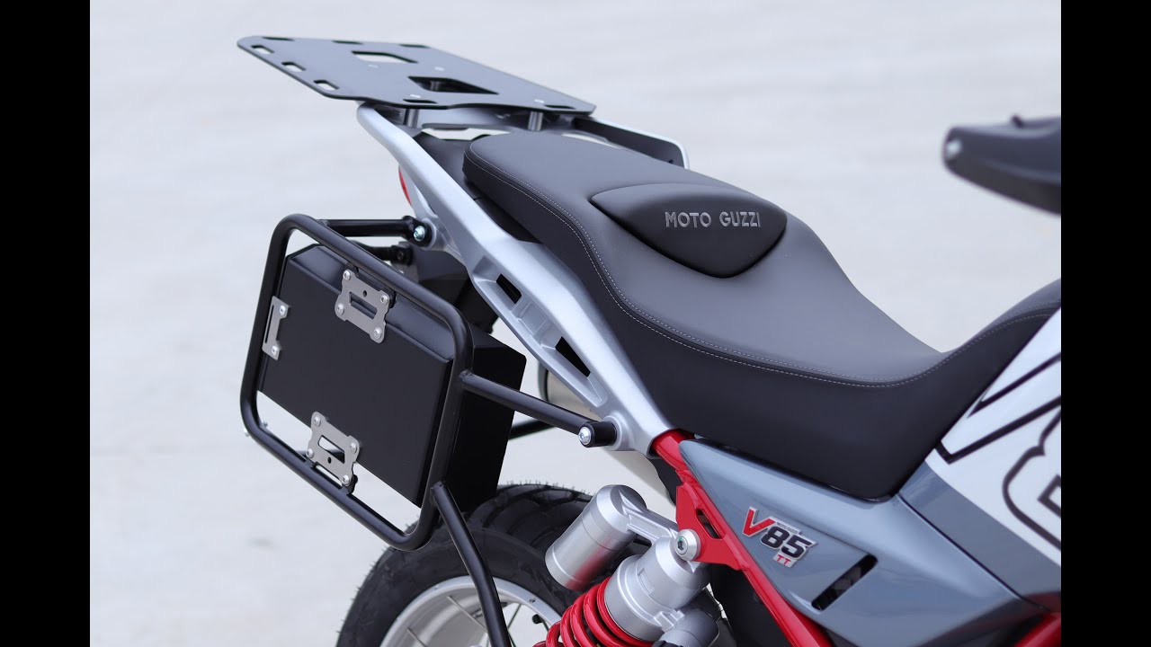 2024+ Moto Guzzi -  BUMOT pannier racks and top case mounting plate - Installation instructions