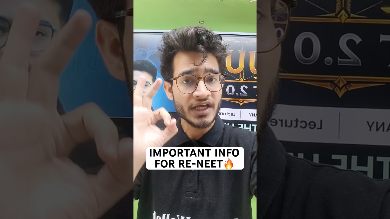 Important Information for Re-NEET Students🔥 - #vipinsir #reneet #neet2026