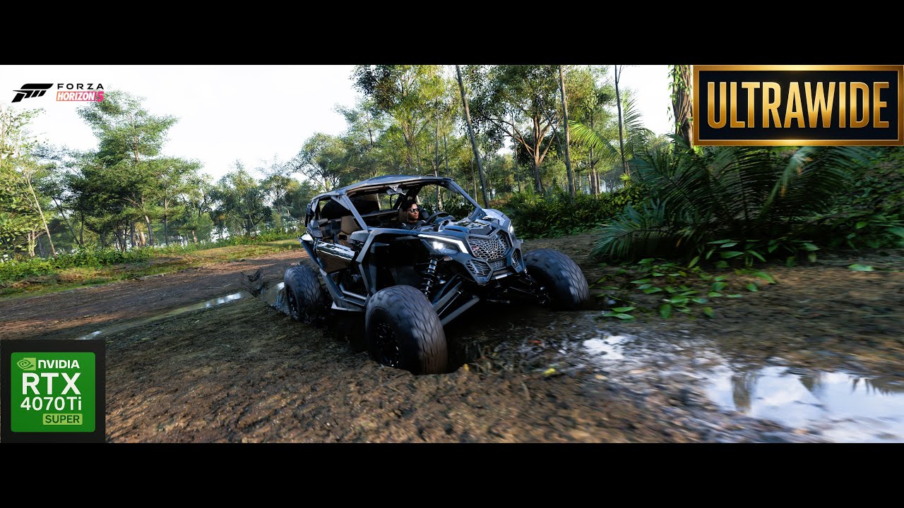CanAm Maverick X RS Turbo R - Forza Horizon 5 Offroad - Moza CS V2P Wheel Gameplay - Ultrawide