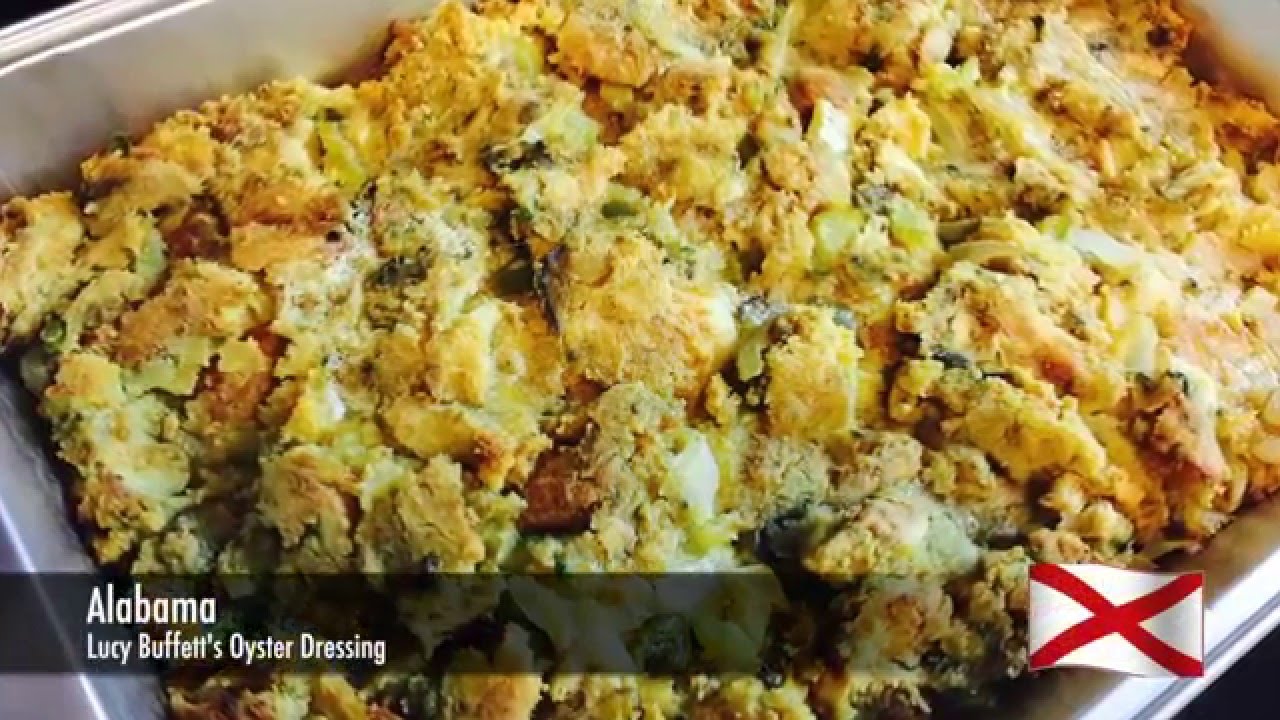 01 - Alabama - Lucy Buffett's Oyster Dressing - United States of Thanksgiving