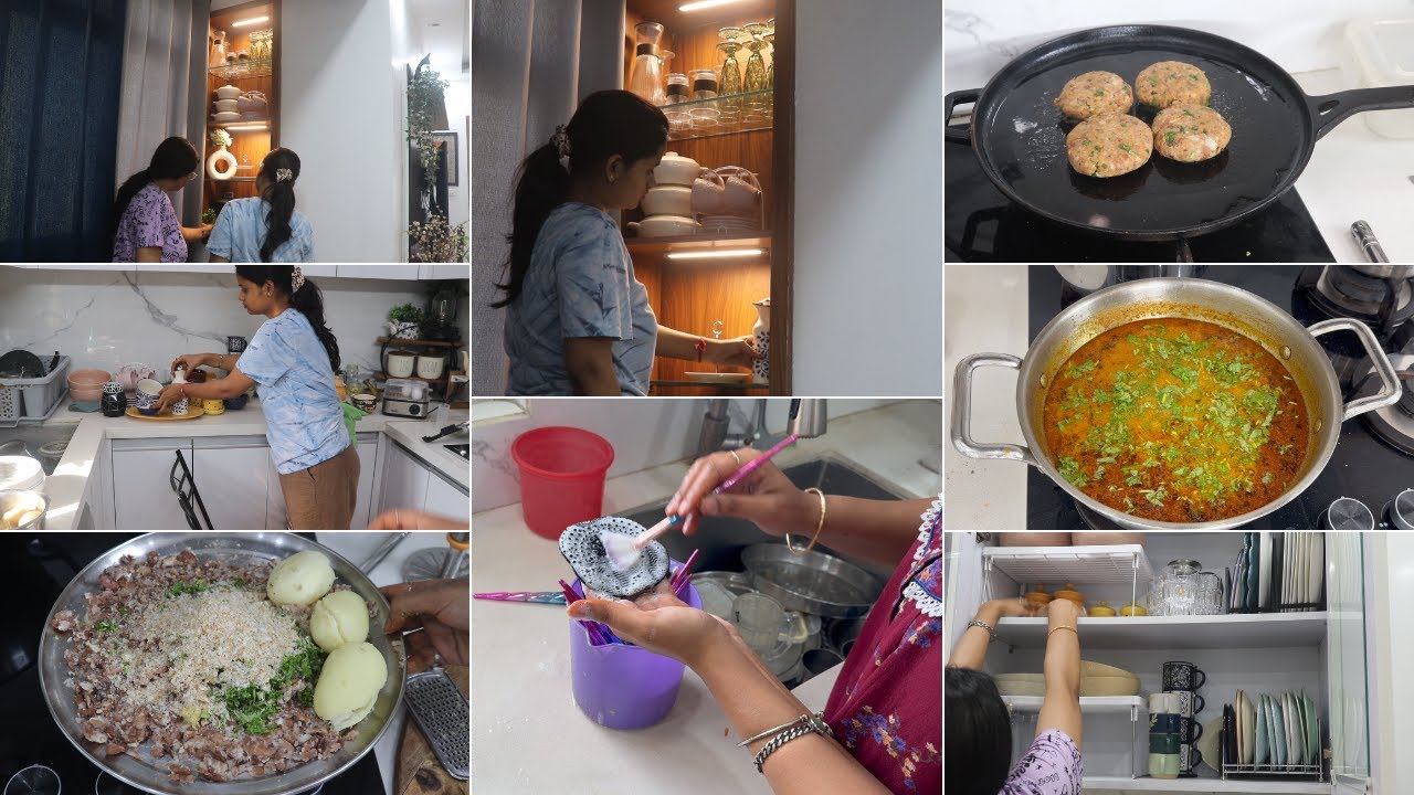 New Crockery Unit Set And थोड़ी-थोड़ी सफाई भी शुरू कर दी | 2  राजमा Recipes Without Onion And Garlic