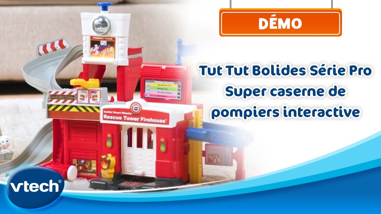 Tut Tut Bolides Série Pro - Super caserne de pompiers interactive - Circuit voitures | VTech