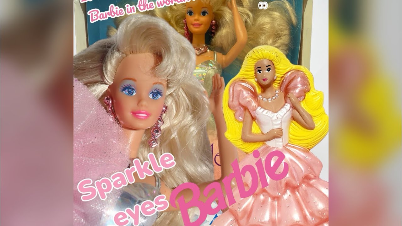 Sparkle eyes Barbie!! Vintage Barbie doll review!!