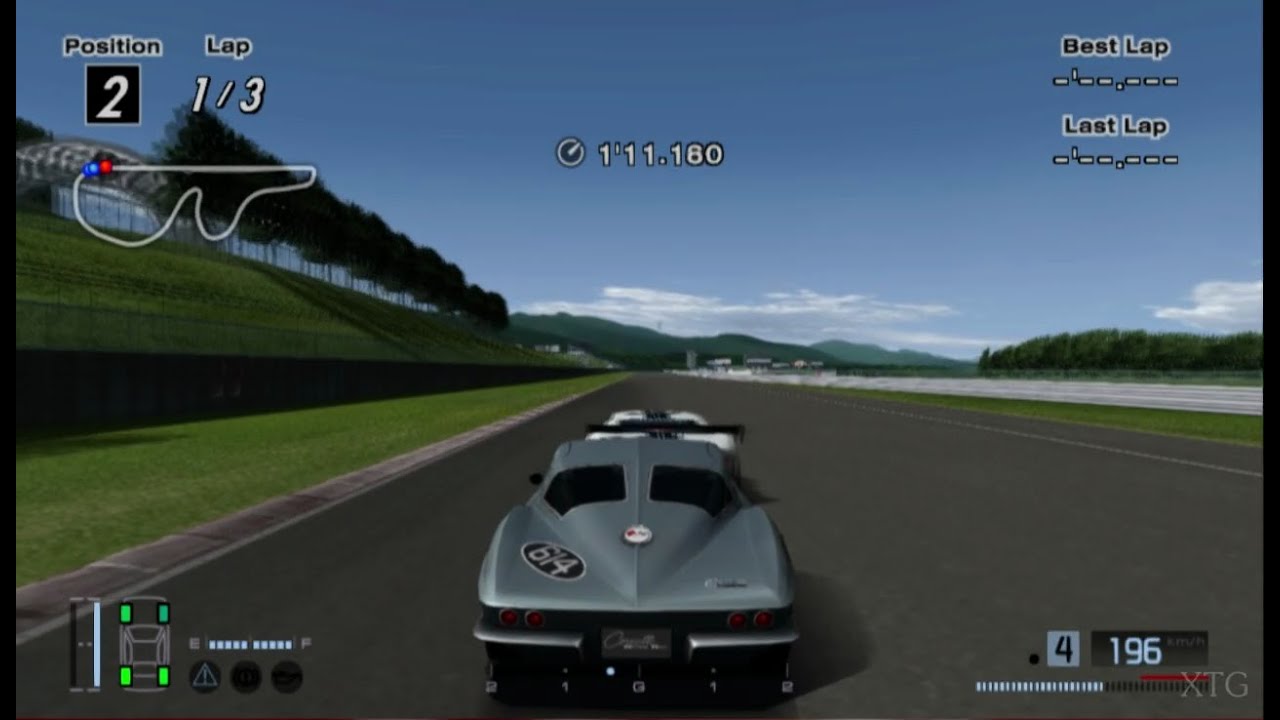 [#198] Gran Turismo 4 - Chevrolet Corvette Z06 (C2) Race Car '63 HD PS2 Gameplay