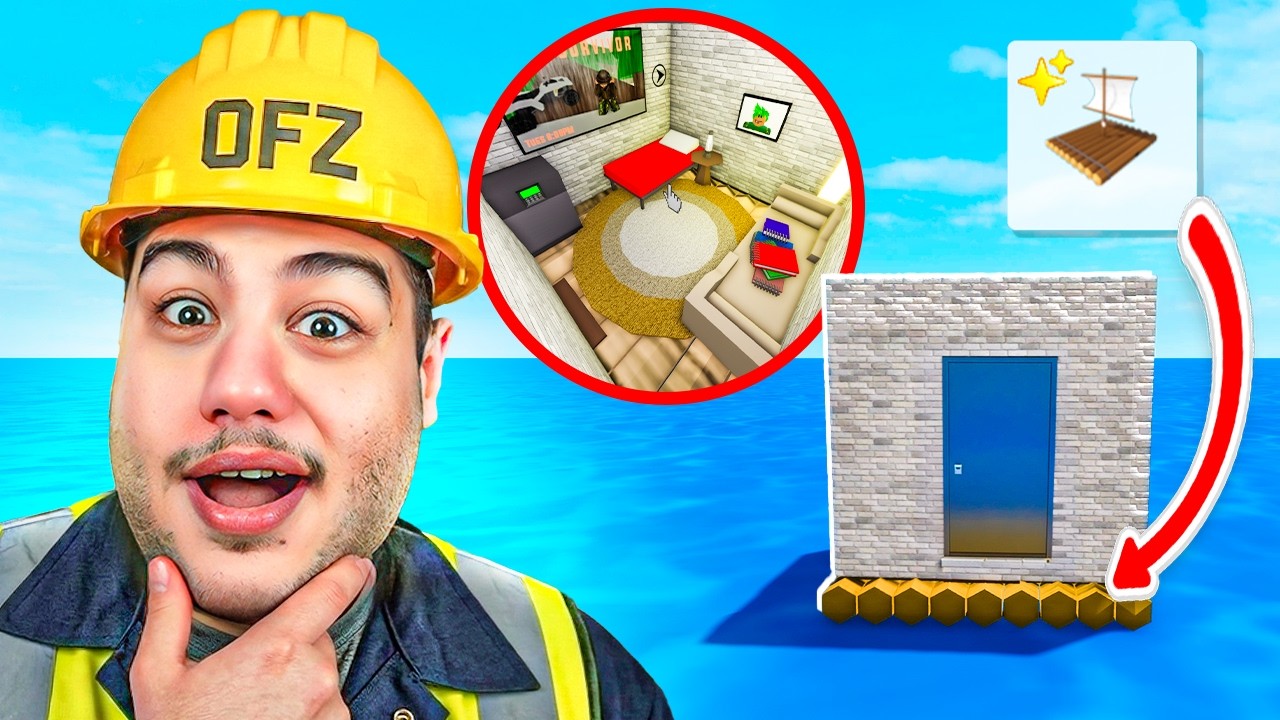 بنيت بيت متنقل على السفينة الجديدة 😮🔥 في ماب البيوت 🏡 | روبلوكس Roblox