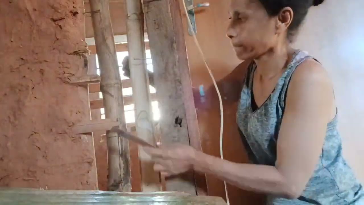 progresso na casa de barro #Pau a pique .