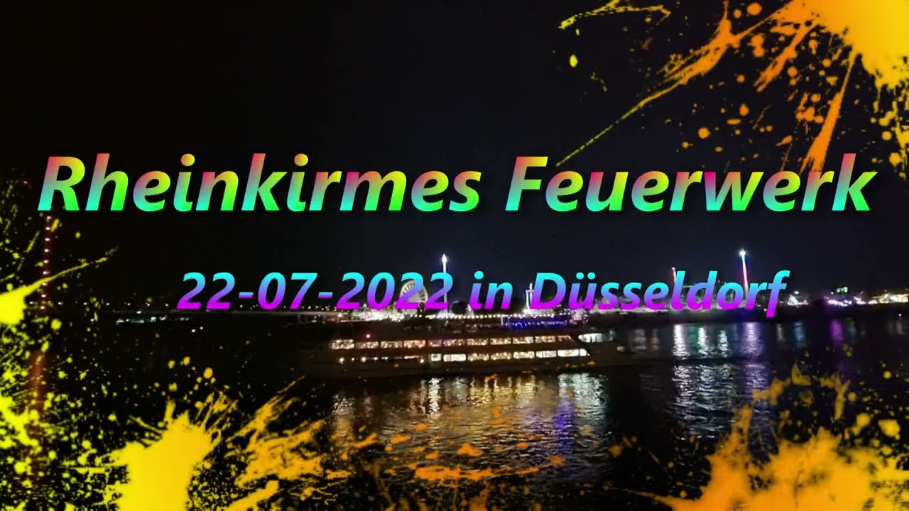 Rheinkirmes Düsseldorf Feuerwerk 2022  4K-60fps