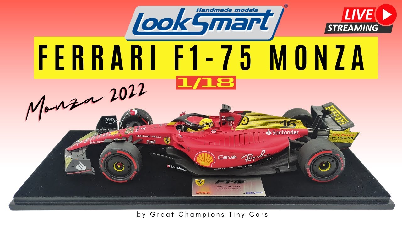 Прямая трансляция распаковки и обзора - модель автомобиля Looksmart Ferrari F1-75 Гран-при Италии...