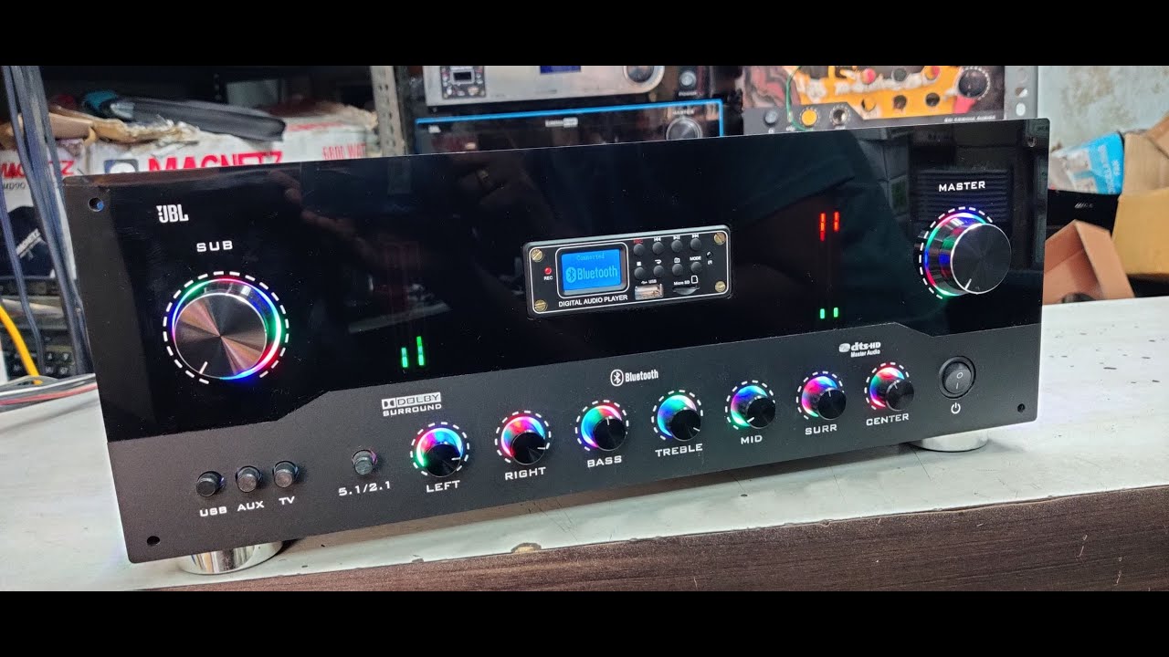 5.1 Prologic Amplifier With Powerful Dual Toroidal Transformers | JBL Based Bass Circuit | Review |