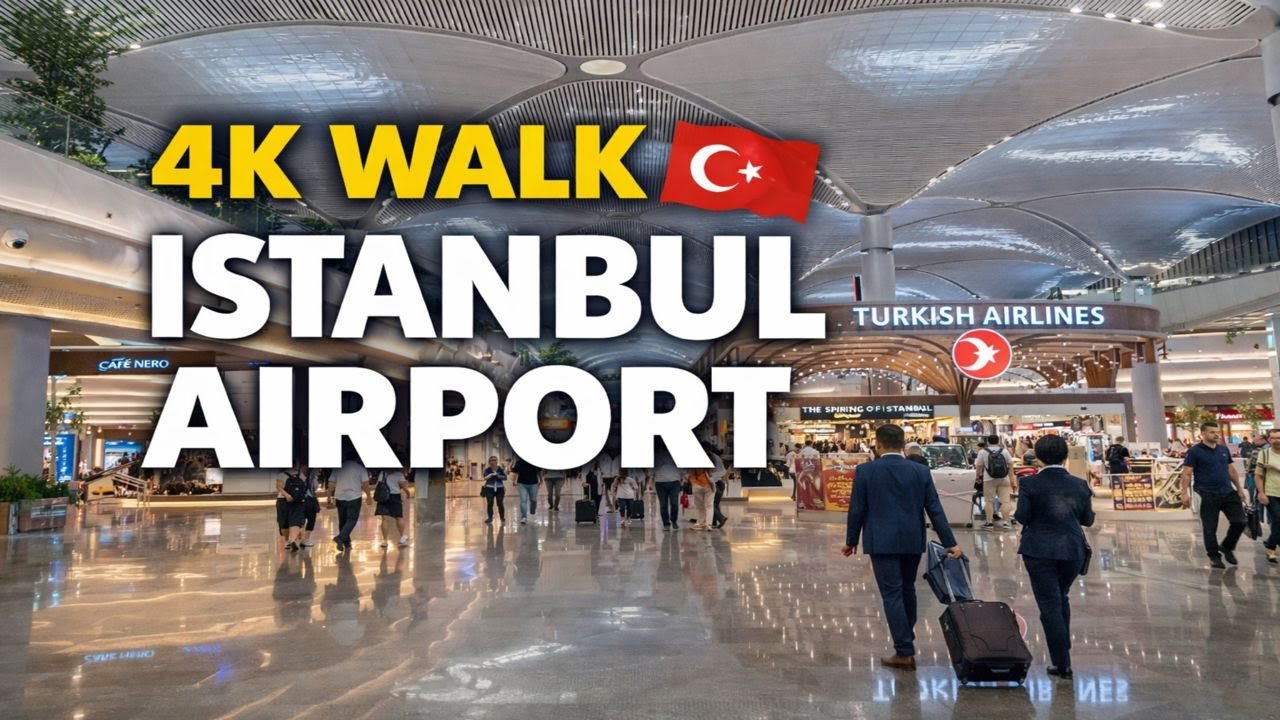Istanbul Airport 🇹🇷 | 4K Walking Tour ✈️ (IST Airport Walk)