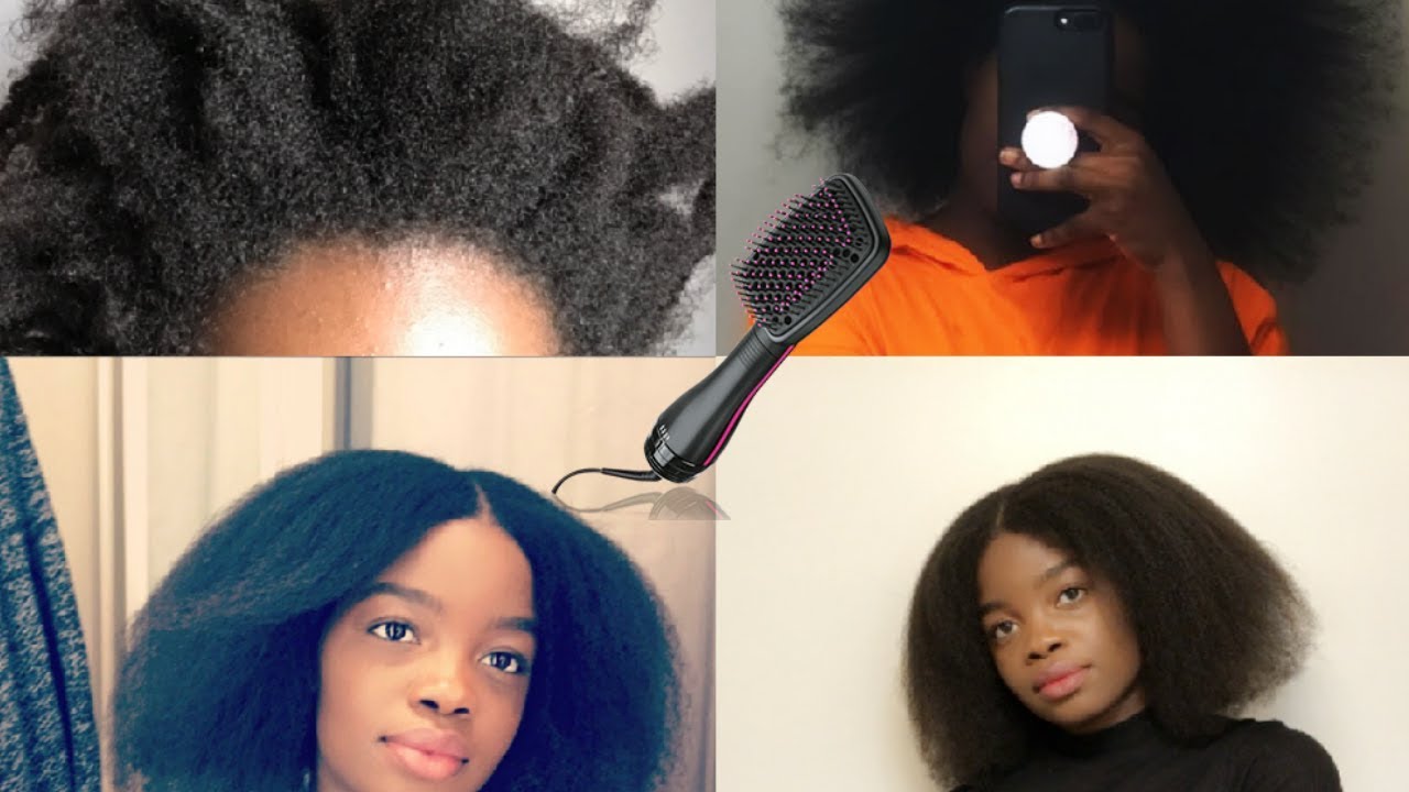 Revlon One Step Hair Dryer On Natural 4C Hair | Blowdryer Every Natural Girl Needs