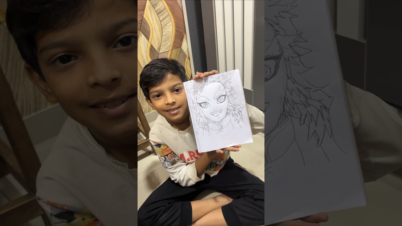 Anime Drawing 👍 #sadimkhan #shorts @mariakhan.03 @mukeem03