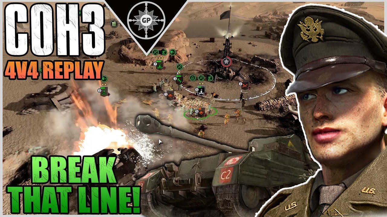 The NEVER ENDING Siegfried Line | 4v4 Black Gold | Company of Heroes 3 Replays #37