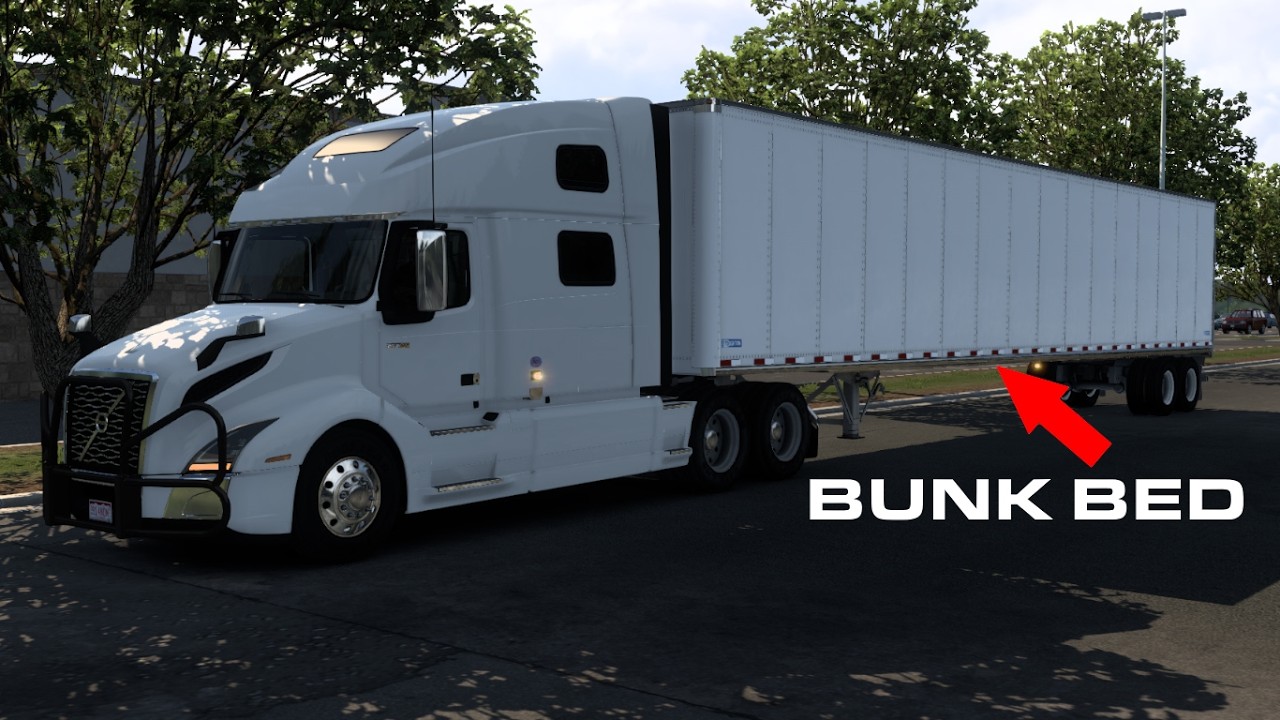 Hauling Bunk Bed – Volvo VNL 860 – Dry Van – American Truck Simulator