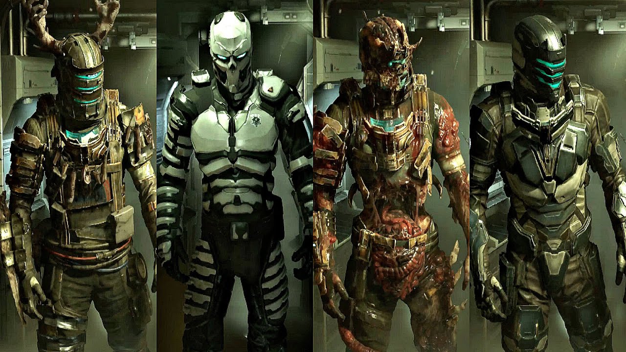 Dead Space Remake - All Costumes Showcase (4K 60FPS)