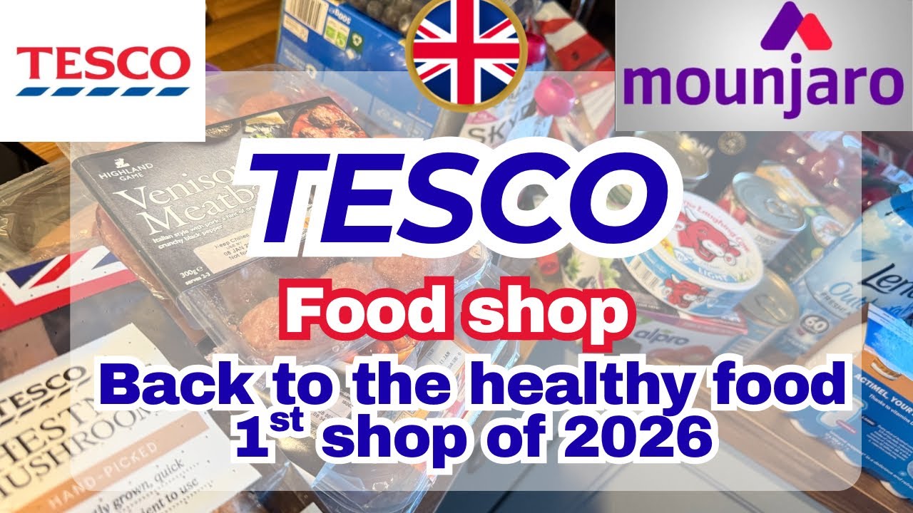 Продуктовый магазин Tesco — привет, здоровая еда… Первый поход в магазин в этом году! #сновавделе